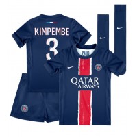 Paris Saint-Germain Presnel Kimpembe #3 Replica Home Minikit 2024-25 Short Sleeve (+ pants)